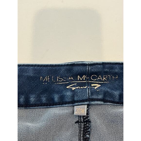 Melissa McCarthy Seven 7 Jeans Plus Size 20W Pencil Ankles Zip Skinny Stretch - Picture 4 of 14
